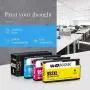 WOKOK Remanufactured Ink Cartridge Replacement for HP 952XL Ink Cartridges Combo Pack, with Updated Chips for HP OfficeJet Pro 8710 8720 8740 8730 8728 8702 7720 8210 8715 8216 8725 Printer (4-Pack)