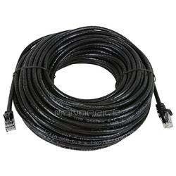 Monoprice 109788 Flexboot Cat6 Ethernet Patch Cable - Network Internet Cord - RJ45, Stranded, 550Mhz, UTP, Pure Bare Copper Wire, 24AWG, 75ft, Black