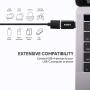 AUKEY USB C Adapter, [3 Pack] USB C to USB 3.0 Adapter Compatible with MacBook Pro 2017/2016 , Google Chromebook Pixelbook , Samsung Galaxy S9 S8 S8+ Note8, Google Pixel 2/2XL - Black