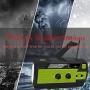 [2021 Newest] Emergency-Hand-Crank-Radio,4000mAh Portable Weather Solar Radios with Motion Sensor Reading Lamp,3 Gear LED Flashlight,SOS Alarm,Cell Phone Charger,AM/FM/NOAA (Green)