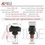 APIELE Rocker Toggle Switch Boat Waterproof DC 12V 30A ON-Off with Dot Light SPST 3 Pins 2 Position 4Pcs ASW-20D (Red)