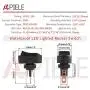 APIELE Rocker Toggle Switch Boat Waterproof DC 12V 30A ON-Off with Dot Light SPST 3 Pins 2 Position 4Pcs ASW-20D (Blue)