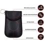 2 Pack Faraday Bag | Car Key Signal Blocking Pouch | Keyless Signal Blocking Key Case | RFID Blocker Bag for Smart Car Key Security| Anti-Hacking Case Blocker (Carbon Fiber Texture)