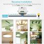 LoraTap Wireless Lights Switch Kit, 915MHz 656ft Range Remote Control Lamps Ceiling Light Fan Household Appliances, 5 Years Warranty (Switch and Receiver)