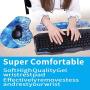 Non Slip Soft Firm Hydro Gel Mouse Pad Wrist Rest & Keyboard Wrist Support Pad for Office, Computer, Laptop & Mac - Durable & Comfortable & Lightweight for Easy Typing & Pain Relief-Ergonomic Support