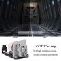 LOUTOC BL-FP230D Replacement Lamp Bulb for P-VIP 230/0.8 e20.8, for OPTOMA HD23 HD20 GT750E Projector(with Housing)