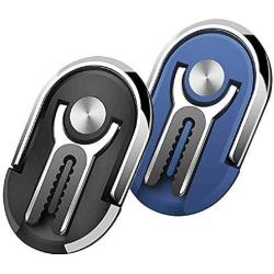 HENGBANG Multipurpose Phone Bracket, Phone Ring Holder - Two in ONE Multipurpose Mobile Phone Bracket Holder Stand 360 Degree Rotation for Car Home, Multiple-Angle Car Phone Mount(Black + Blue)