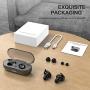 Wireless Earbuds, Bluetooth 5.0 Wireless Headphones, in-Ear Sweat-Proof Stereo Wireless Earphones with Portable Charging Case, Mic