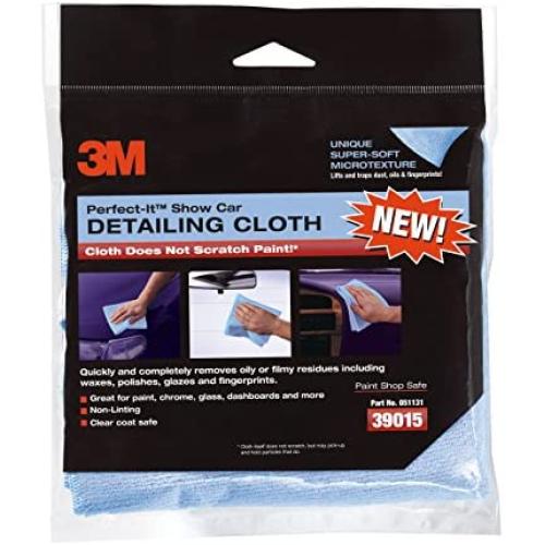 3M Perfect-It Non-Scratch Detailing Cloths, Blue, 6Count