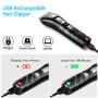 STOON Hair Clippers, Cordless Rechargeable Beard Trimmer Hair Trimmer for Men, Waterproof Hair Cutting Kit with LED Display & 2 Guide Combs (4 Adjustable Levels) for Family Use