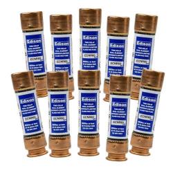 Compatible Replacement for Littlefuse FLNR-60 - Box of 10 Edison Time Delay Fuse - 60 Amp 250V - RK5 Dual Element