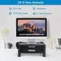 Monitor Stand Riser with 2 Drawers - Adjustable Monitor for Computer, Laptop, Printer with Organizer Drawer, Office Supply Caddy & Cable Management Slot by HUANUO