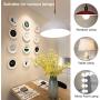 G25 Globe Light Bulb, LOHAS Vanity Round Light Bulb 9W=60W, 800LM, Daylight 5000K, E26 Base LED Bulb for Bathroom Vanity Mirror, UL Listed, Non-dimmable, 4 Pack