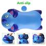 RELIGES Upgrade Ergonomic Wrist Pad (2 Pack) - Mousepad Memory Foam Wrist Support Pillow Rest Cushion Mat for Office Computer Laptop, Mac Durable Comfortable and Pain Relief (Blue)