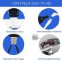 BIJIA Head Magnifier-USB Rechargeable LED Illuminated Head Mount Magnifying Glass with Headband,2 LED Light,5 Interchangeable Lens for Jewelry Loupe,Crafts,Electronics Repair,Hobby,Eyelash Extension