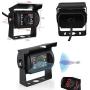 Backup Camera Hard Wired Backup Camera 9 Quad Split Screen HD Rear Backup Camera Monitor System, Waterproof IR Night Vision Backup Camera for Trucks,Trailer Heavy,Box,RV,Camper Bus Rearview Camera