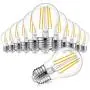 12-Pack Dimmable Globe A15 LED Bulbs 60W Equivalent, 6W Vintage E26 Edison Bulb 2700K Warm White, AC 120V, Great for Ceiling Fan, Bathroom Vanity Fixtures