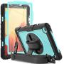 Galaxy Tab A7 Case SM-T500/T505/T507 for Kids | Herize Three Layer Armor Drop Protection Case with Screen Protector 360 Rotating Stand Hand Strap Shoulder Strap for Samsung Tab A7 10.4 inch | SkyBlue