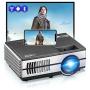 Mini Wifi Projector with Bluetooth 2800lumen LCD LED Android Projectors Portable HDMI USB VGA Audio for Home Theater Cinema Outdoor Movie Game Console,Airplay Miracast Wireless Cast iPad iPhone Tablet