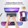 ToLuLu Keyboard Mouse Pad Wrist Rest Set, Gel Ergonomic Mouse Pads Wrist Support for Computer Laptop Home Office, Mousepad Keyboard Wrist Support Memory Foam for Easy Typing Pain Relief, Cat Princess