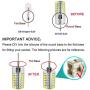 G8 LED Bulb Dimmable 3W Equivalent to T4 JCD Type Bi-Pin G8 Base Halogen Bulb 20W-25W, AC 110-120V Mini G8 Bulb Daylight White 6000K for Under Cabinet Light, Under Counter Kitchen Lighting (10 Pack)