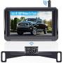 HD Digital Wireless Backup Camera High-Speed Observation System for RVs/Trucks/Campers/Pickups/Trailers with 5Monitor Rear/Front View IP69K Waterproof Super Night Vision R15