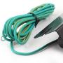 FEITA L Shaped Anti Static Socket Ring Ground Connector with 5.5ft Green Terminal Cable for ESD Wrist Strap Grounding