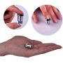 Ulincos Momentary Pushbutton Switch U16B1 1NO Silver Stainless Steel Shell with Blue LED Ring Suitable for 16mm 5/8'' Mounting Hole (Blue)