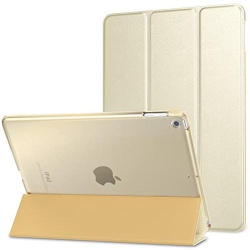 MoKo Case Fit 2018/2017 iPad 9.7 6th/5th Generation, Slim Lightweight Smart Shell Stand Cover with Translucent Frosted Back Protector Fit iPad 9.7 in 2018/2017, Champagne Gold(Auto Wake/Sleep)