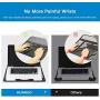 HUANUO Adjustable Laptop Stand Riser for Desk, Fits Up to 15.6 inch Notebook, Mesh Ventilated Laptop Cooling Stand with 8 Tilt Levels
