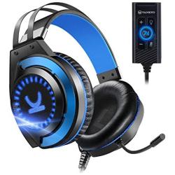 VANKYO Gaming Headset CM7000 with Authentic 7.1 Surround Sound Stereo PS4 Headset, Gaming Headphones with Noise Canceling Mic & Memory Foam Ear Pads for PC, PS4, PS5, Xbox One, Nintendo Switch, Blue