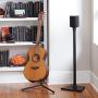 Sanus Wireless Sonos Speaker Stand for Sonos One, Play:1, Play:3 - Audio-Enhancing Design with Built-in Cable Management - Pair (Black) - WSS22-B1