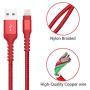 Boreguse Lightning Cable 4Pack [2x3Ft 2x6Ft] MFi Certified Nylon Braided Charger Cable for iPhone Xs Max, XR, X, 8, 7 Plus, 6, 6s, 6 Plus, 5, 5c, 5s, SE(Red)