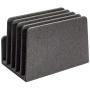 MobileVision Multi Device Stand & Organizer for Smartphones, Tablets and Laptops, Executive Dark Gray, 5 Slots