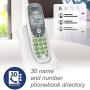 VTech CS6114 DECT 6.0 Cordless Phone with Caller ID/Call Waiting, White/Grey with 1 Handset