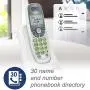 VTech CS6114 DECT 6.0 Cordless Phone with Caller ID/Call Waiting, White/Grey with 1 Handset