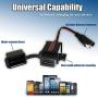MOTOPOWER MP0609A 3.1Amp Motorcycle USB Charger Kit SAE to USB Adapter Phone GPS Charge On Motorcycle