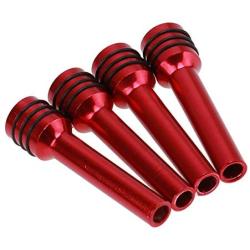 Possbay 4Pcs Interior Door Lock Knob Pull Pins Aluminum for Car SUV Truck Auto
