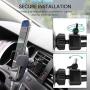 AUKEY Cell Phone Holder for Car Air Vent Car Phone Holder Compatible with iPhone 11/ Xs/XS Max / 8/7 / 6, Google Pixel 3 XL, Samsung Galaxy S9+, and Other Phones, Gray