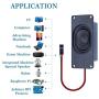 CQRobot Speaker 3 Watt 8 Ohm Compatible with Arduino Motherboard, 2.54mm Dupont Interface. It is Ideal for a Variety of Small Electronic Projects.