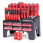 HORUSDY 100-Piece Magnetic Screwdriver Set with Plastic Racking, Tools for Men Tools Gift