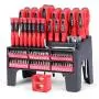 HORUSDY 100-Piece Magnetic Screwdriver Set with Plastic Racking, Tools for Men Tools Gift