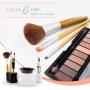 Makeup Brush Cleaner, Electronic Spinner Washer Dryer Kit with Liquid Cleansing Solution, Bowl - Quickly Spin, Wash Sanitize Cosmetic Brushes - Machine Spinning for Cleaning Professional Make Up Tools