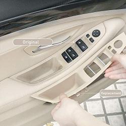 Jaronx Driver Side Door Handle for BMW 5 Series,Window Switch Armrest Panel Left Front Door Armrest Pull Handle for BMW F10/F11 520 523 525 528 530 535 (2010-2016) (Off-White/LCCX Color)