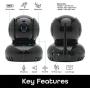 Geeni Sentinel 1080p HD Pan & Tilt Baby Security Smart Camera, Indoor Camera for Home Security, No Hub Required, Smart Camera Compatible with Alexa & Google Assistant, Requires 2.4 GHz Wi-Fi