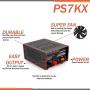 Universal Compact Bench Power Supply - 5 Amp Linear Regulated Home Lab Benchtop AC-to-DC 12V Converter w/ 13.8 Volt DC 115V AC 70 Watt Power Input, Screw Type Terminals, Cooling Fan - Pyramid PS7KX,BLACK