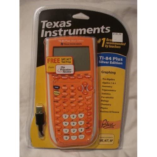 TEXAS INSTRUMENTS TI-84 Plus Silver Edition Graphing Calculator (Orange)