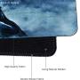 Timor Professional Gaming Mouse Pad, Custom Design Stitched Edges Waterproof Non-Slip Rubber Base Mousepad Great for Laptop, Computer & PC, 11.8x9.8inches，3mm， Black (90X40 bluelongA20)