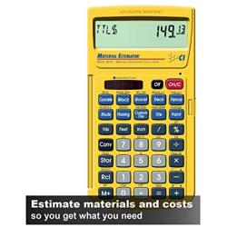 Calculated Industries 4019 Material Estimator Calculator | Finds Project Building Material Costs for DIY’s, Contractors, Tradesmen, Handymen and Construction Estimating Professionals,Yellow