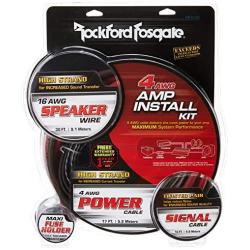 Rockford RFK4X 4 AWG Complete Amplifier Install Kit